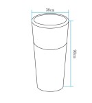 Portable garden lamps -  Step Into Design FLOWER POT L LED RGBW garden pot lamp 16 colors 90 cm ES-FL023. - product 3