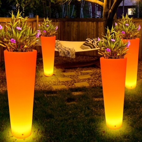  Step Into Design Lampa ogrodowa donica FLOWER POT XL LED RGBW 16 kolorów 115 cm ES-FL024