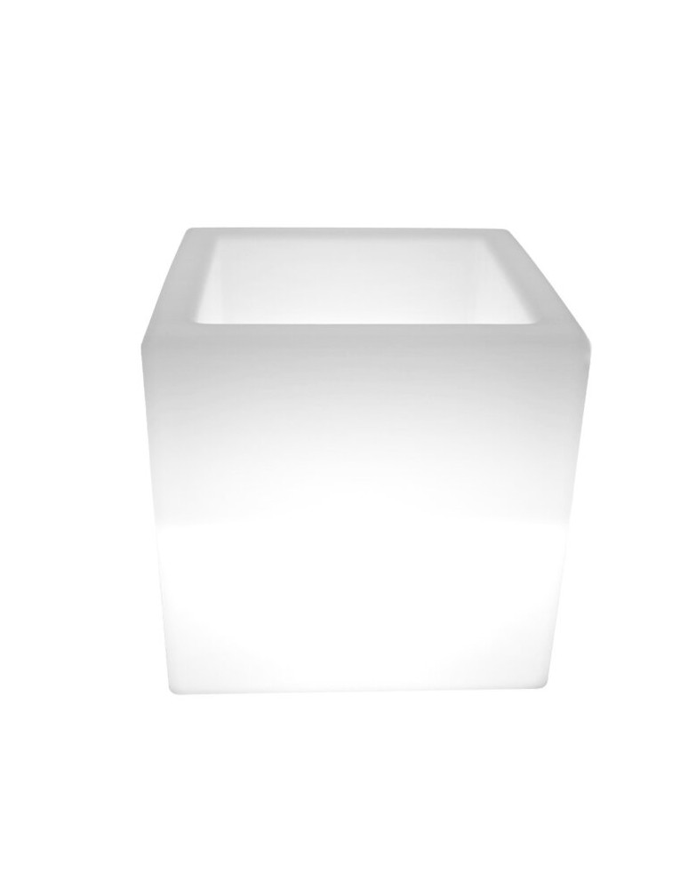 Portable garden lamps - Step Into Design FLOWER CUBE LED RGBW 16 color 40 cm garden pot lamp ES-FL008 - product kolory-swiatla.pl 1