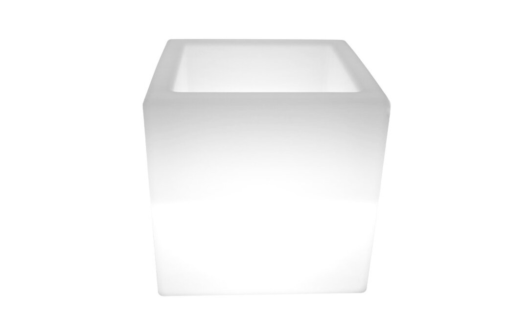  Step Into Design Lampa ogrodowa donica FLOWER CUBE LED RGBW 16 kolorów 40 cm ES-FL008