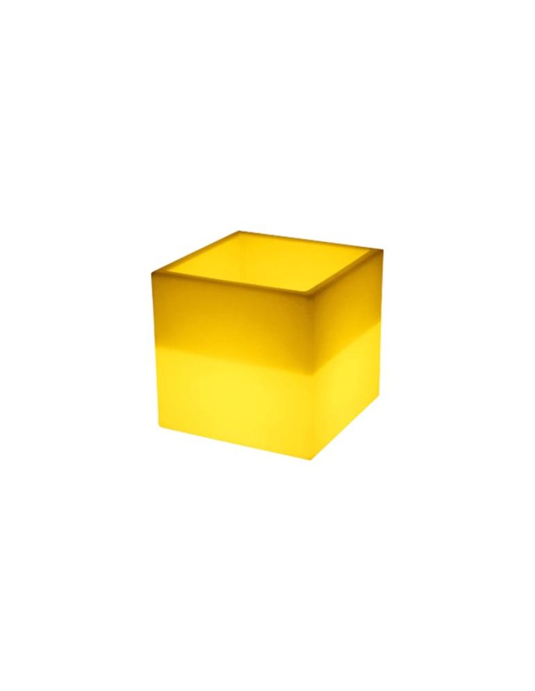 Portable garden lamps - Step Into Design FLOWER CUBE LED RGBW 16 color 40 cm garden pot lamp ES-FL008 - product kolory-swiatla.pl 2