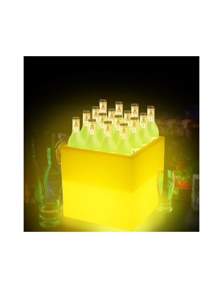 Portable garden lamps - Step Into Design FLOWER CUBE LED RGBW 16 color 40 cm garden pot lamp ES-FL008 - product kolory-swiatla.pl 4