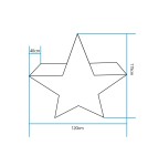 Portable garden lamps -  Step Into Design STAR XL LED RGBW 16 color 120 cm decorative star garden lamp ES-CR014 - product 3