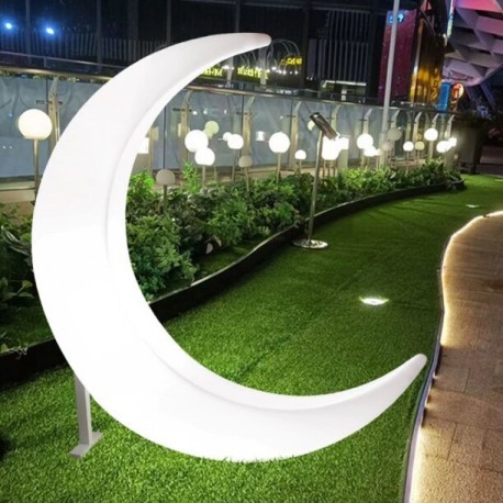  Step Into Design Lampa ogrodowa dekoracyjna księżyc MOON XL LED RGBW 16 kolorów 150 cm ES-DC078