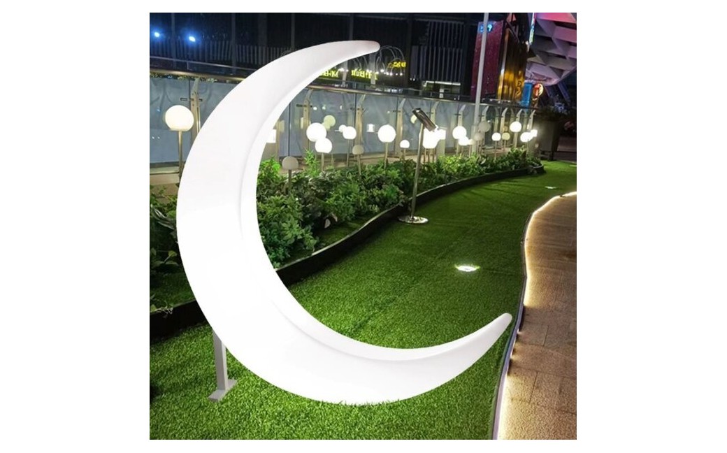  Step Into Design Lampa ogrodowa dekoracyjna księżyc MOON XL LED RGBW 16 kolorów 150 cm ES-DC078