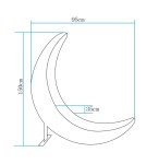 Portable garden lamps -  Step Into Design MOON XL LED RGBW 16 color 150 cm decorative moon garden lamp ES-DC078 - product 3