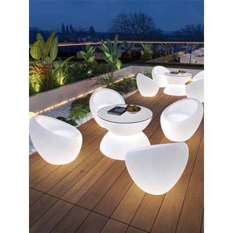  Step Into Design Fotel ogrodowy COMFY LED RGBW 16 kolorów 68 cm ES-SF001