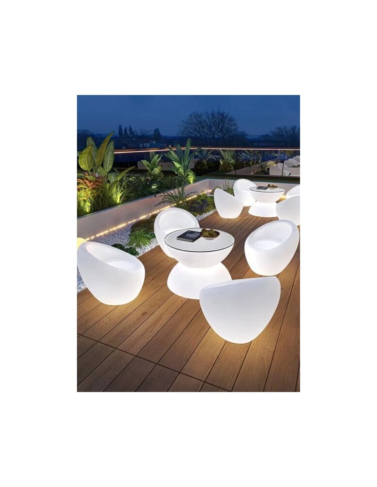 Portable garden lamps -  Step Into Design COMFY LED RGBW garden chair 16 colors 68 cm ES-SF001 - product kolory-swiatla.pl 2
