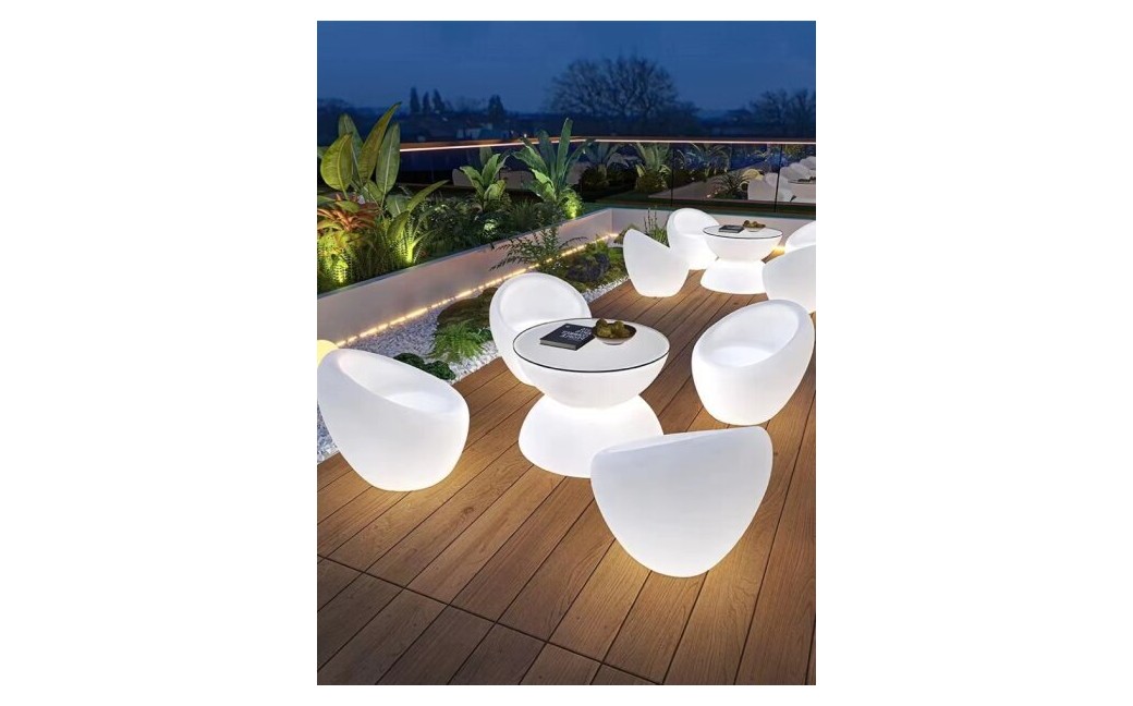  Step Into Design Fotel ogrodowy COMFY LED RGBW 16 kolorów 68 cm ES-SF001