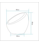 Portable garden lamps -  Step Into Design COMFY LED RGBW garden chair 16 colors 68 cm ES-SF001 - product 3