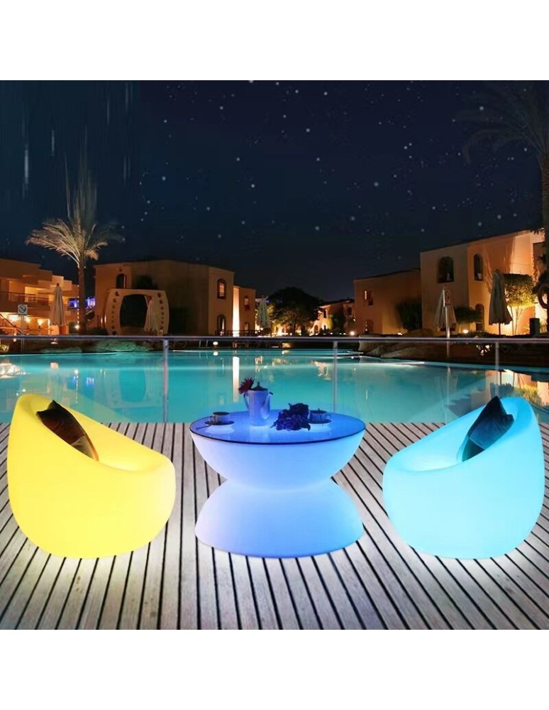 Portable garden lamps -  Step Into Design PARTY LED RGBW garden chair 16 colors 74 cm ES-SF002 - product kolory-swiatla.pl 2