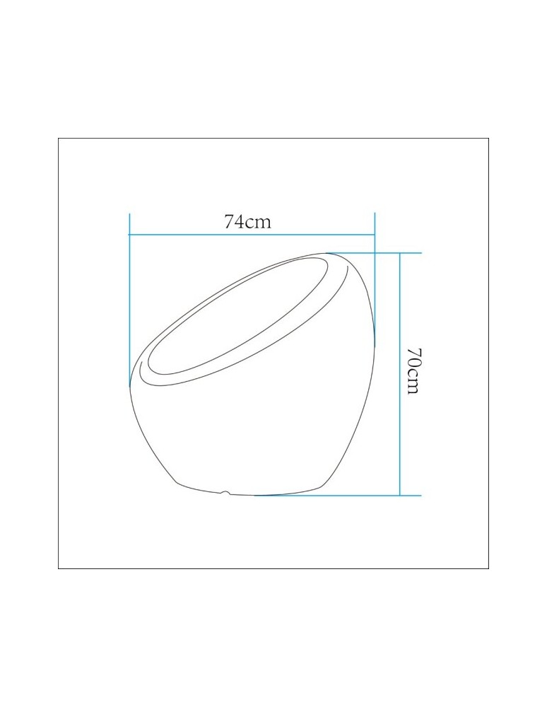 Portable garden lamps -  Step Into Design PARTY LED RGBW garden chair 16 colors 74 cm ES-SF002 - product kolory-swiatla.pl 5