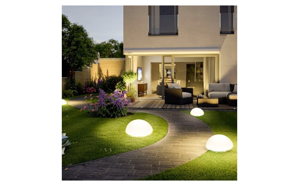  Step Into Design Lampa ogrodowa półkula ATMOSPHERE M LED RGBW 16 kolorów 35 cm ES-B3517