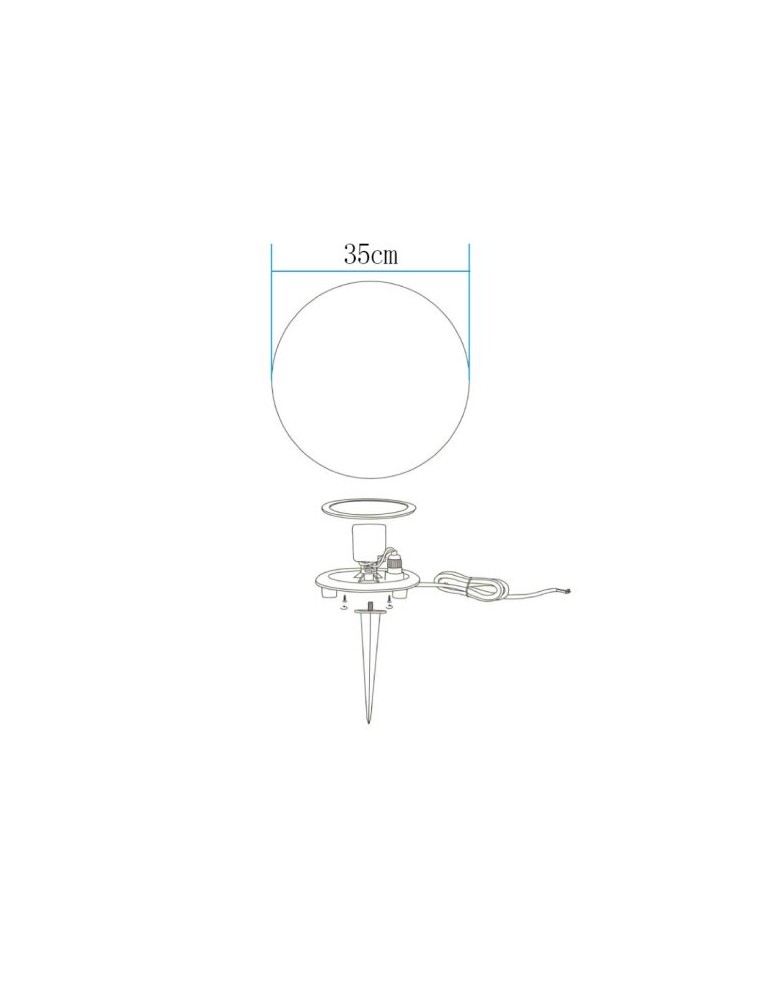 Garden balls -  Step Into Design BALL S white 35 cm garden ball lamp ES-B035 - product kolory-swiatla.pl 5