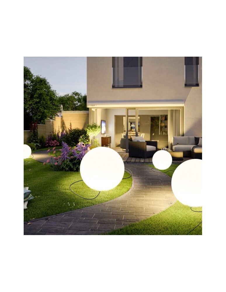 Garden balls -  Step Into Design BALL L white 60 cm garden ball lamp ES-B060 - product kolory-swiatla.pl 2