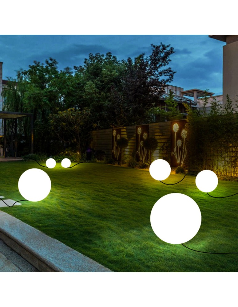 Garden balls -  Step Into Design BALL L white 60 cm garden ball lamp ES-B060 - product kolory-swiatla.pl 3