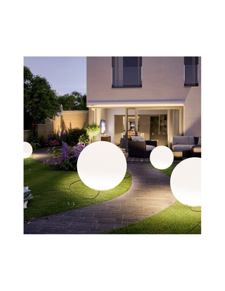 Garden balls -  Step Into Design BALL XL sphere garden lamp white 80 cm ES-B080 - product kolory-swiatla.pl 2