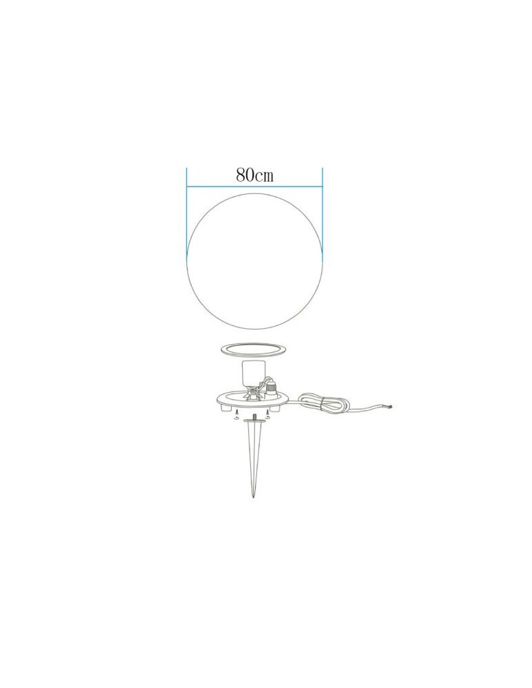 Garden balls -  Step Into Design BALL XL sphere garden lamp white 80 cm ES-B080 - product kolory-swiatla.pl 5