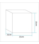 Portable garden lamps -  Step Into Design CUBIC LED M RGBW 16 color 35 cm garden cube lamp ES-C3535. - product 3