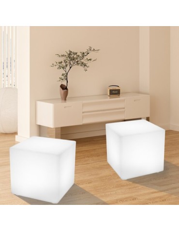  Step Into Design CUBIC L LED RGBW 16 color 43 cm garden cube lamp ES-C4343 - product 2