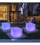 Portable garden lamps -  Step Into Design CUBIC XL LED RGBW 16 color 50 cm garden cube lamp ES-C5050. - product 2