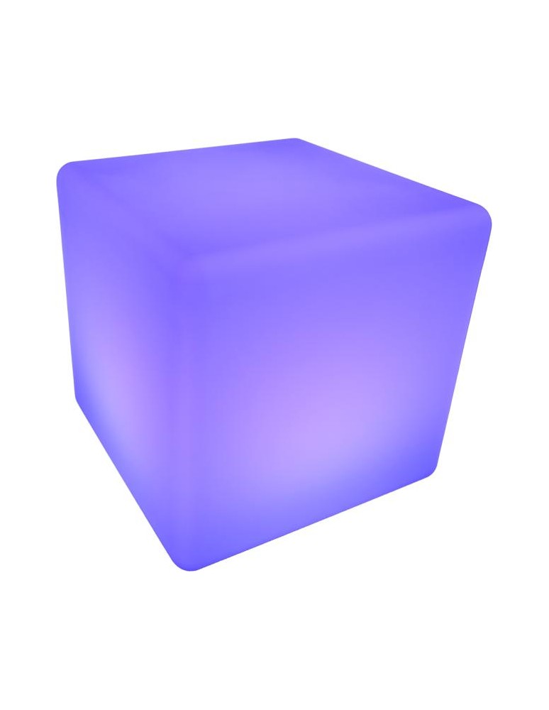 Portable garden lamps -  Step Into Design CUBIC XL LED RGBW 16 color 50 cm garden cube lamp ES-C5050. - product kolory-swiatla.pl 3