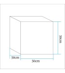 Portable garden lamps -  Step Into Design CUBIC XL LED RGBW 16 color 50 cm garden cube lamp ES-C5050. - product 4