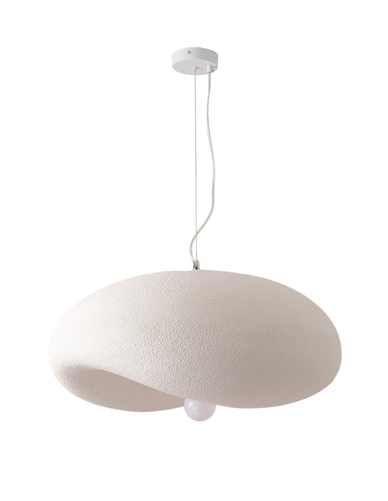 Designer pendant lamps -  Step Into Design STONE FLAT pendant lamp white 60 cm DN429-600 - product kolory-swiatla.pl 1