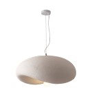 Designer pendant lamps -  Step Into Design STONE FLAT pendant lamp white 60 cm DN429-600 - product 2