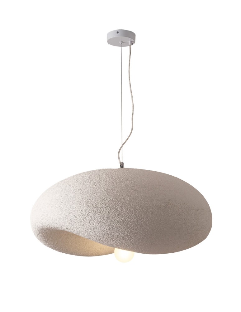Designer pendant lamps -  Step Into Design STONE FLAT pendant lamp white 60 cm DN429-600 - product kolory-swiatla.pl 2