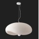  Step Into Design Lampa wisząca STONE FLAT biała 60 cm DN429-600