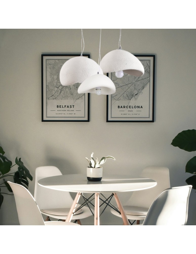 Designer pendant lamps -  Step Into Design STONE FLAT pendant lamp white 40 cm DN429-400 - product kolory-swiatla.pl 5