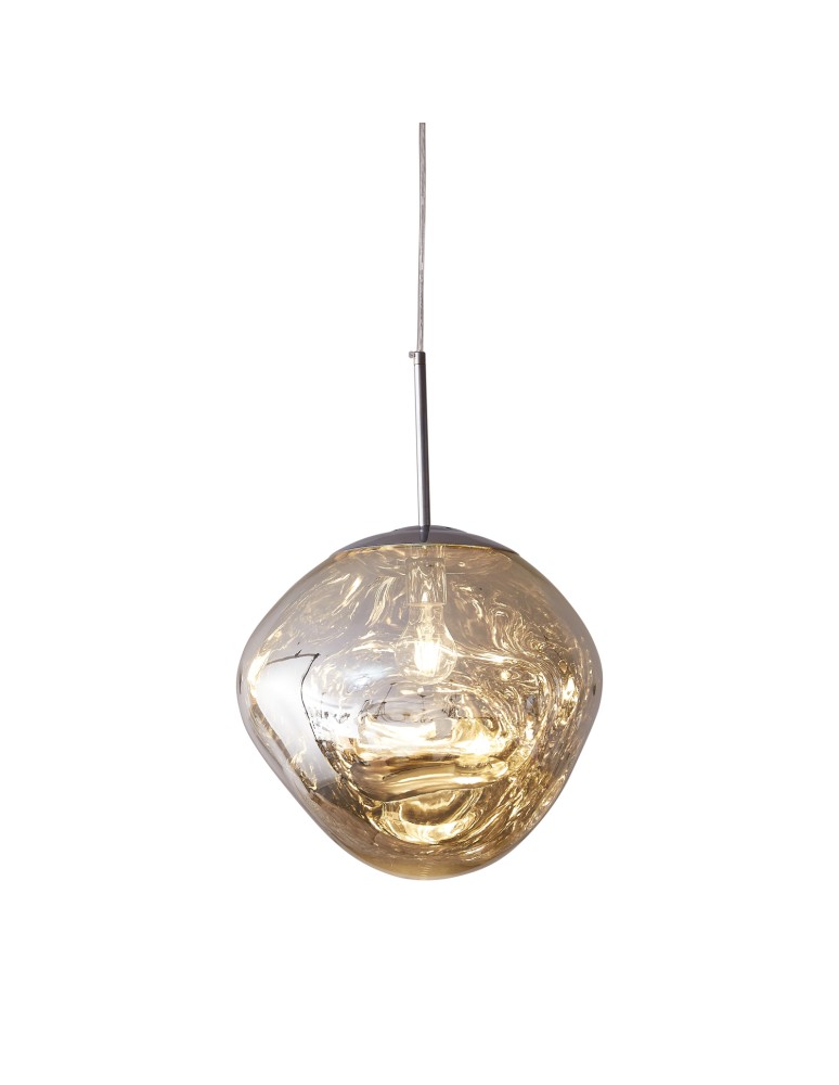 Designer pendant lamps -  Step Into Design GLAM M pendant lamp silver 28 cm MP-1239-280 chrome - product kolory-swiatla.pl 5