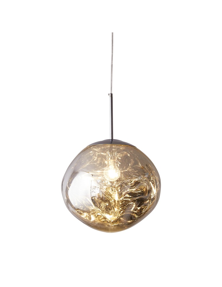 Designer pendant lamps -  Step Into Design GLAM M pendant lamp silver 28 cm MP-1239-280 chrome - product kolory-swiatla.pl 6