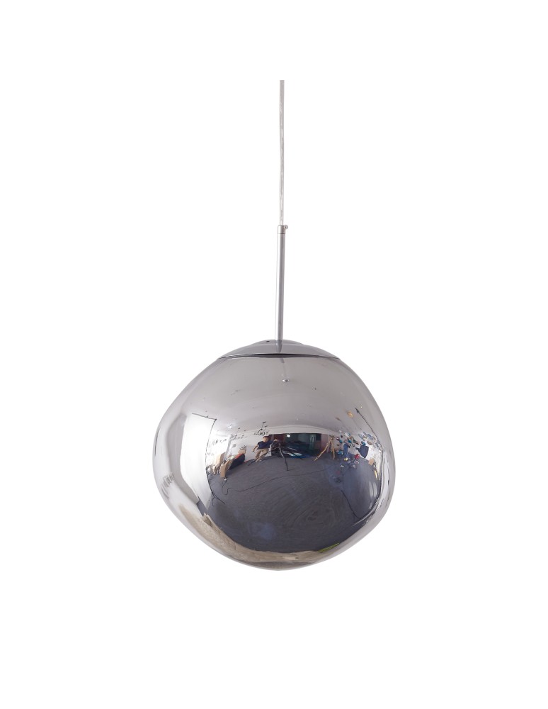 Designer pendant lamps -  Step Into Design GLAM L pendant lamp silver 38 cm MP-1239-380 chrome - product kolory-swiatla.pl 9