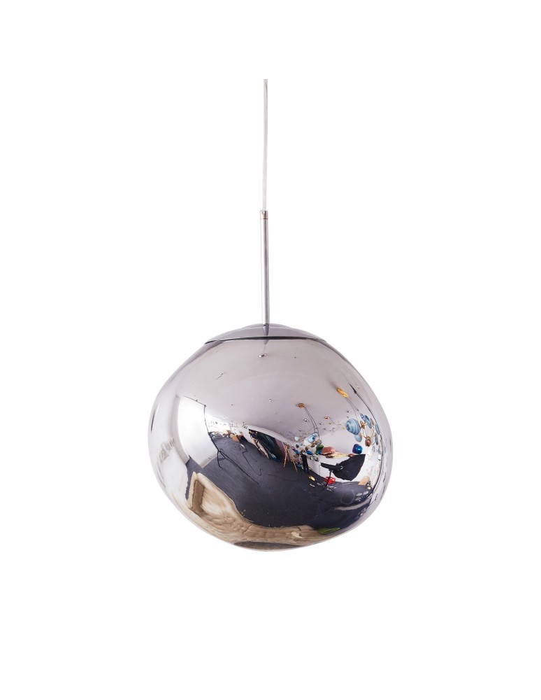 Designer pendant lamps -  Step Into Design GLAM L pendant lamp silver 38 cm MP-1239-380 chrome - product kolory-swiatla.pl 10