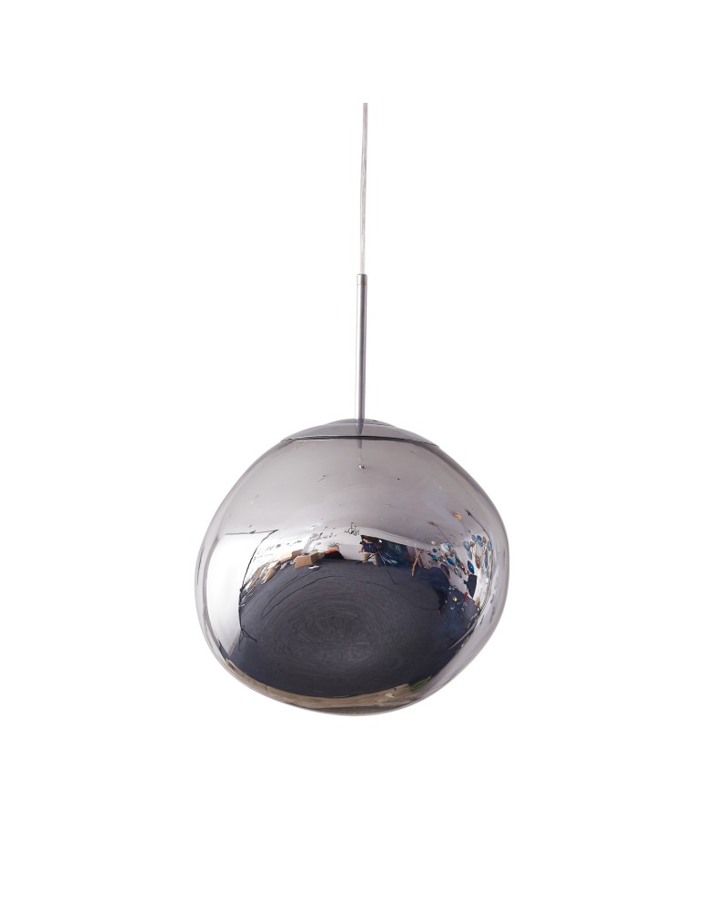 Designer pendant lamps -  Step Into Design GLAM L pendant lamp silver 38 cm MP-1239-380 chrome - product kolory-swiatla.pl 11