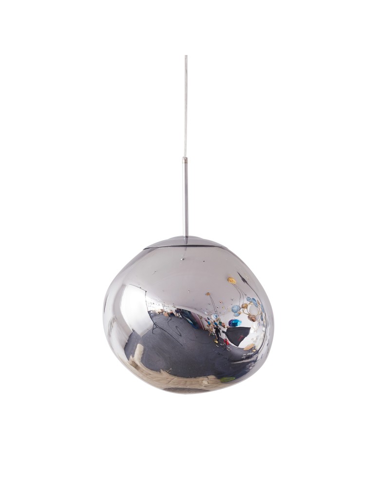 Designer pendant lamps -  Step Into Design GLAM L pendant lamp silver 38 cm MP-1239-380 chrome - product kolory-swiatla.pl 12