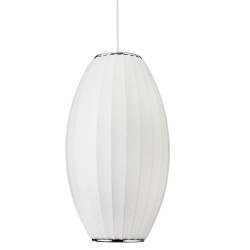  Step Into Design Lampa wisząca SILK BARREL biała 60 cm ST-2335-30
