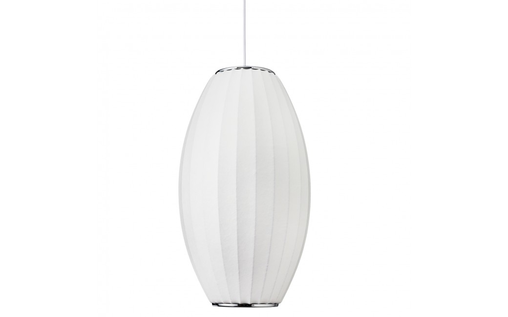  Step Into Design Lampa wisząca SILK BARREL biała 60 cm ST-2335-30