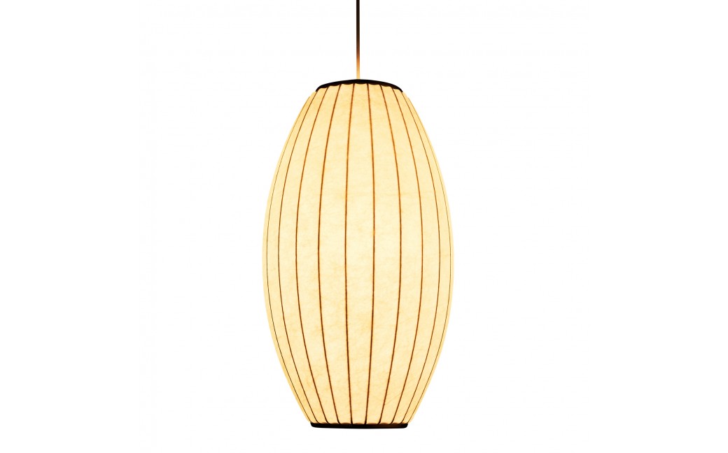  Step Into Design Lampa wisząca SILK BARREL biała 60 cm ST-2335-30