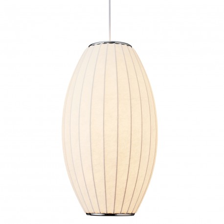  Step Into Design Lampa wisząca SILK BARREL biała 60 cm ST-2335-30