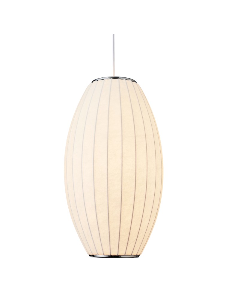 Single pendant lamps -  Step Into Design SILK BARREL pendant lamp white 60 cm ST-2335-30 - product kolory-swiatla.pl 3