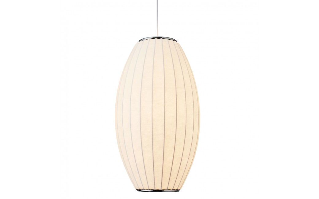  Step Into Design Lampa wisząca SILK BARREL biała 60 cm ST-2335-30