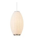 Single pendant lamps -  Step Into Design SILK BARREL pendant lamp white 60 cm ST-2335-30 - product 5