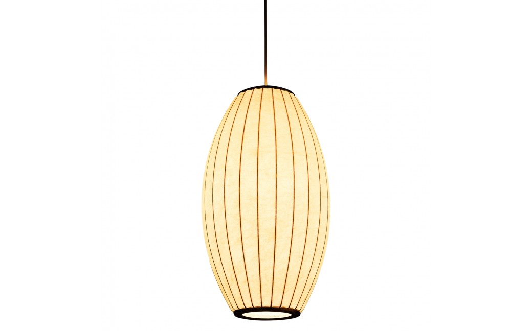  Step Into Design Lampa wisząca SILK BARREL biała 60 cm ST-2335-30