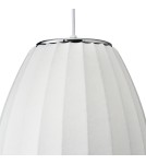 Single pendant lamps -  Step Into Design SILK BARREL pendant lamp white 60 cm ST-2335-30 - product 10