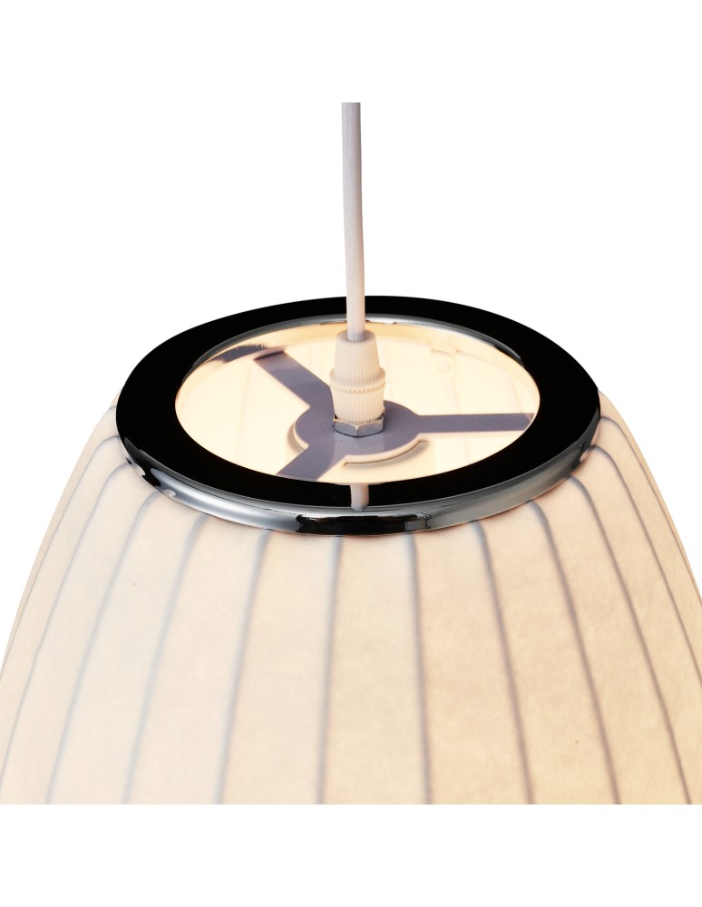Single pendant lamps -  Step Into Design SILK BARREL pendant lamp white 60 cm ST-2335-30 - product kolory-swiatla.pl 12