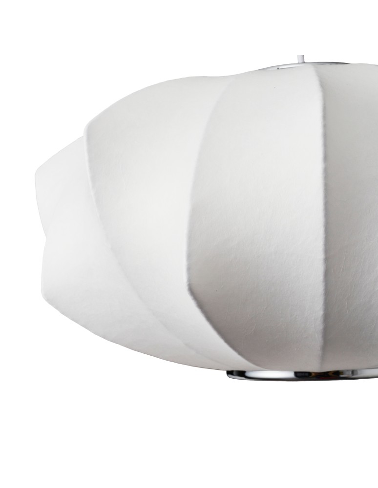 Single pendant lamps -  Step Into Design SILK V-shape pendant lamp white 45 cm ST-2331-45 - product kolory-swiatla.pl 7