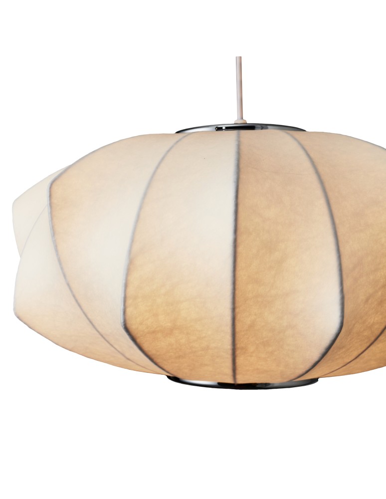 Single pendant lamps -  Step Into Design SILK V-shape pendant lamp white 45 cm ST-2331-45 - product kolory-swiatla.pl 8